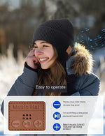 Load image into Gallery viewer, Bonnet Bluetooth Chauffant avec Écouteurs Intégrés
