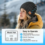 Load image into Gallery viewer, Bonnet Bluetooth Chauffant avec Écouteurs Intégrés
